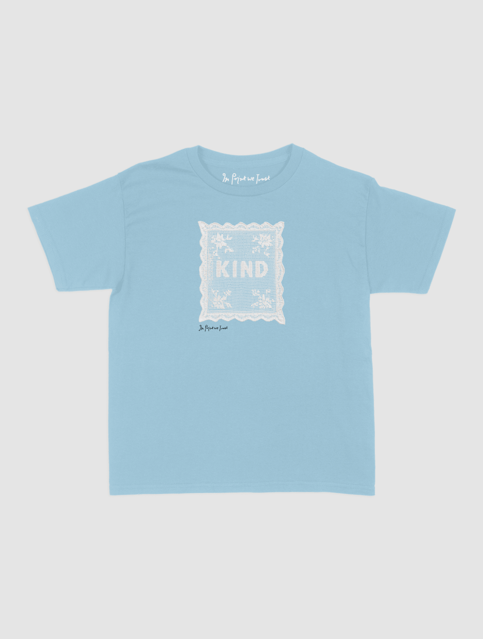 kind crochet baby tee - In Print We Trust