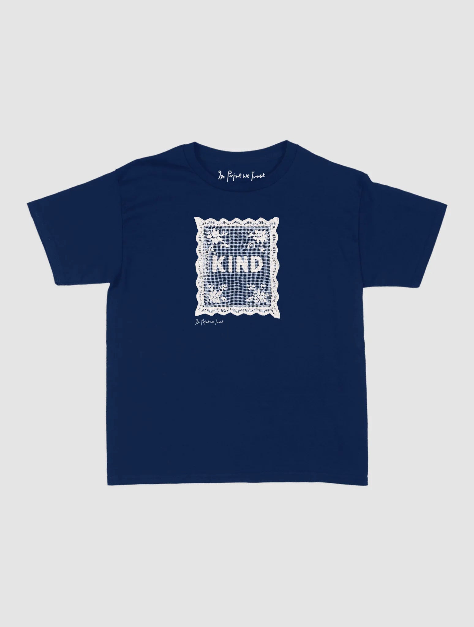 kind crochet baby tee - In Print We Trust