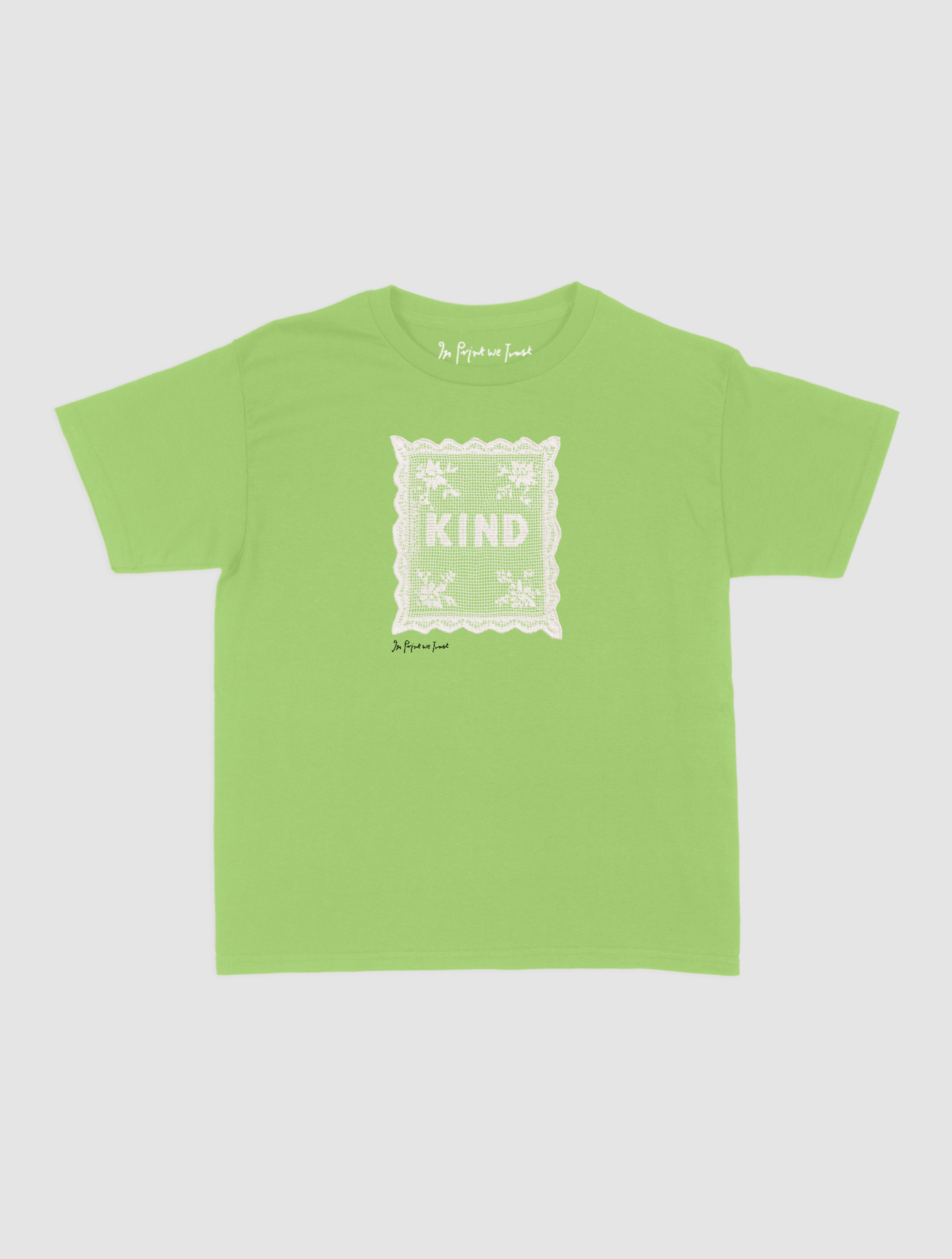kind crochet baby tee - In Print We Trust