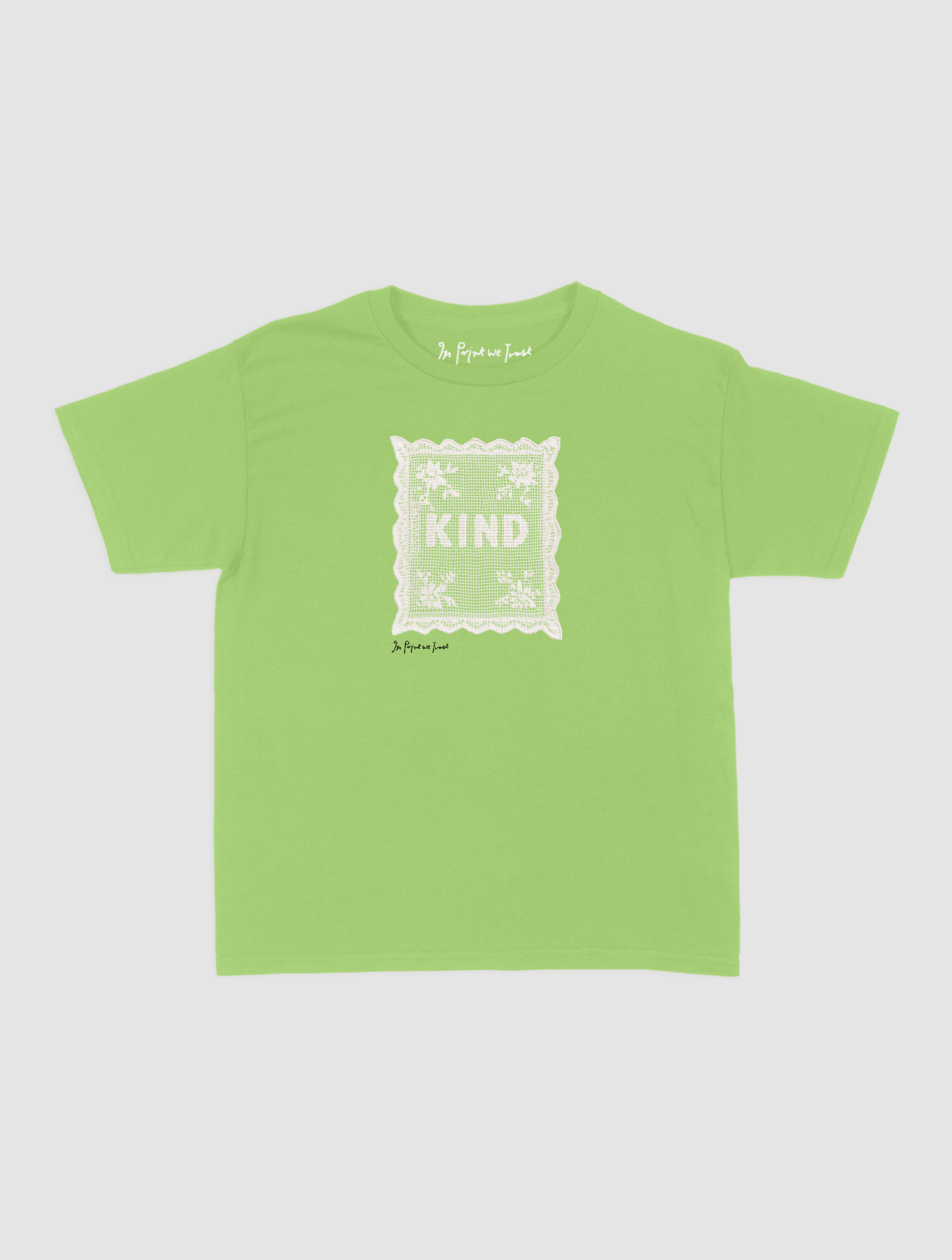 kind crochet baby tee - In Print We Trust