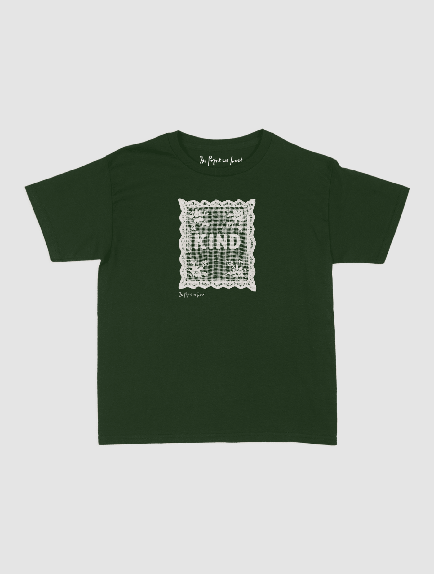 kind crochet baby tee - In Print We Trust