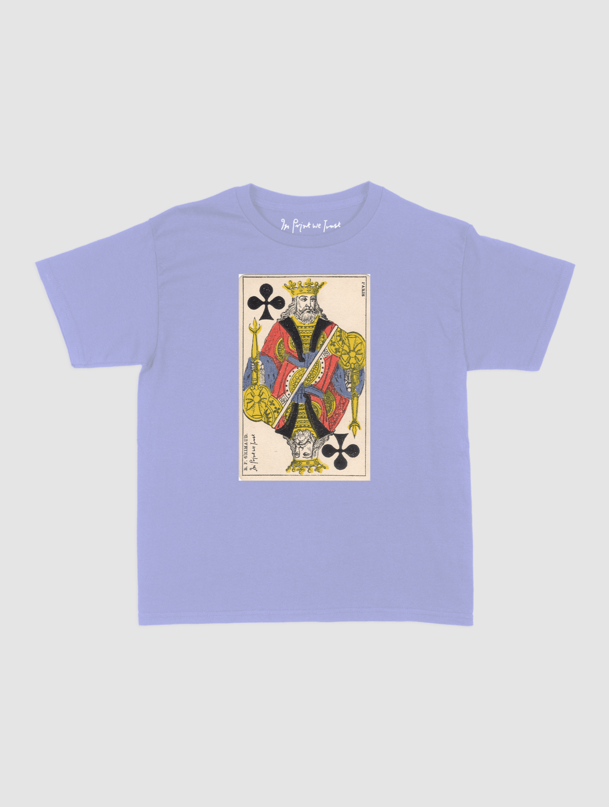 king of clubs baby tee - In Print We Trust