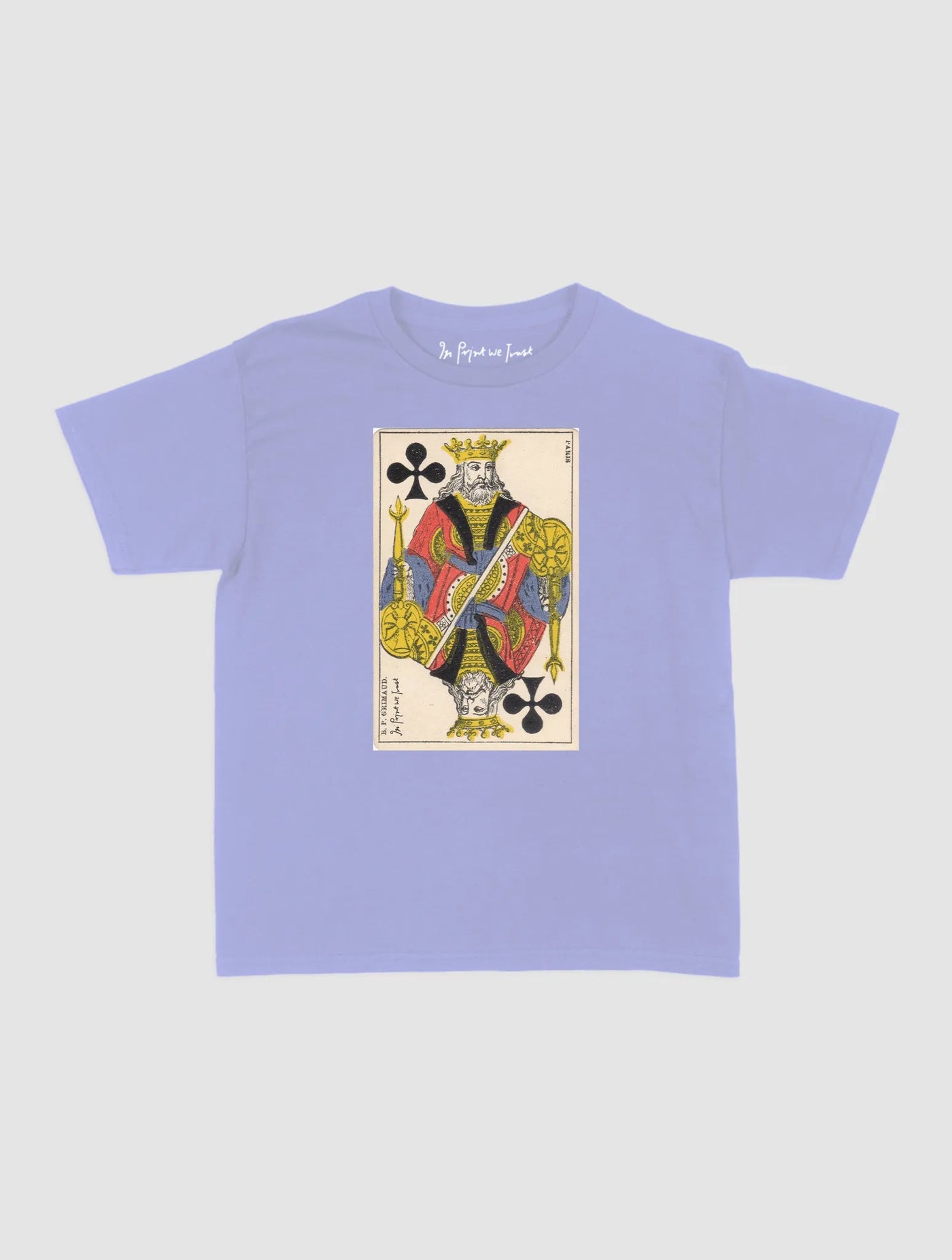 king of clubs baby tee - In Print We Trust