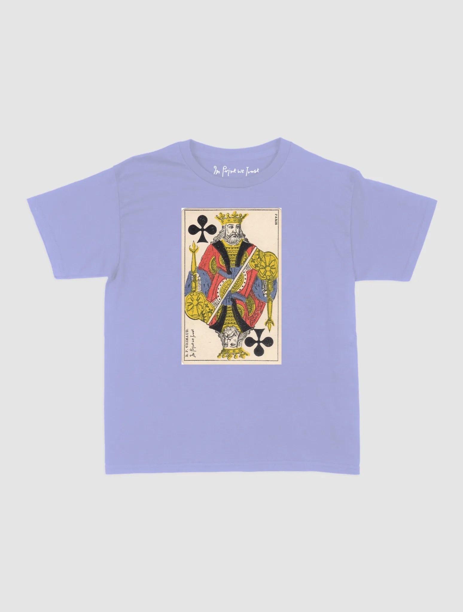 king of clubs baby tee - In Print We Trust