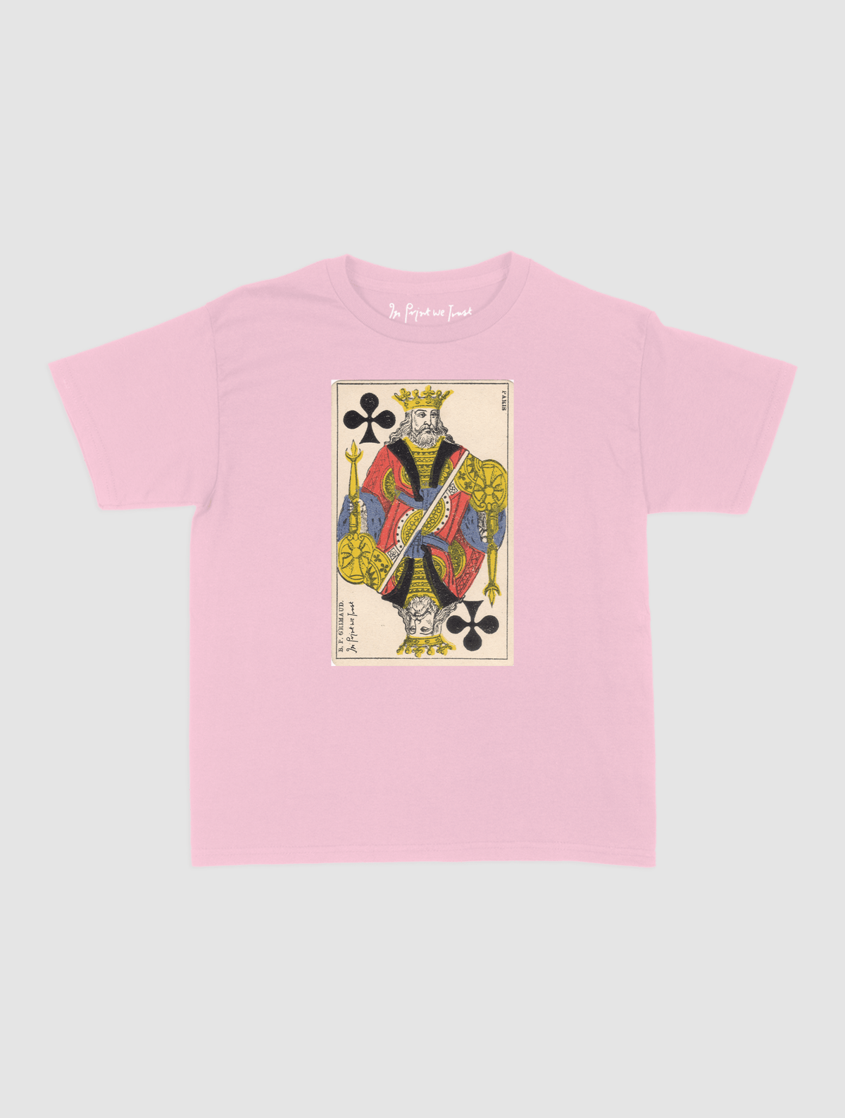 king of clubs baby tee - In Print We Trust