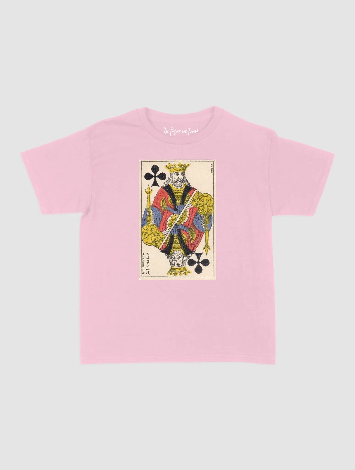 king of clubs baby tee - In Print We Trust