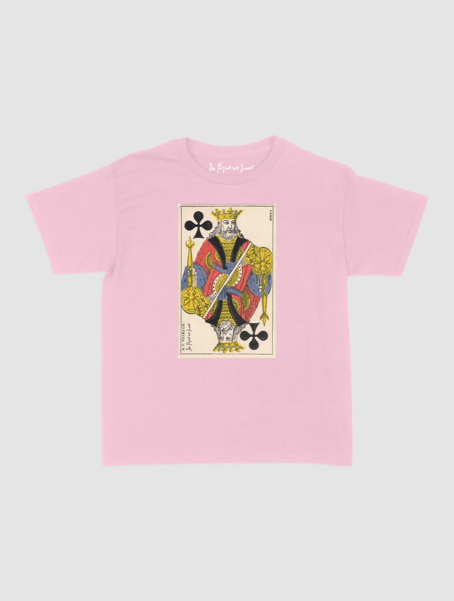king of clubs baby tee - In Print We Trust