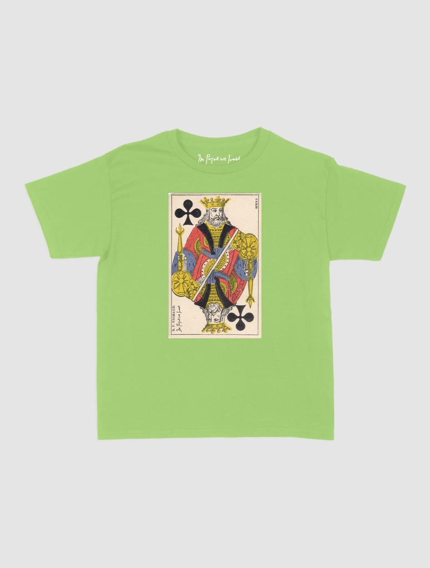 king of clubs baby tee - In Print We Trust