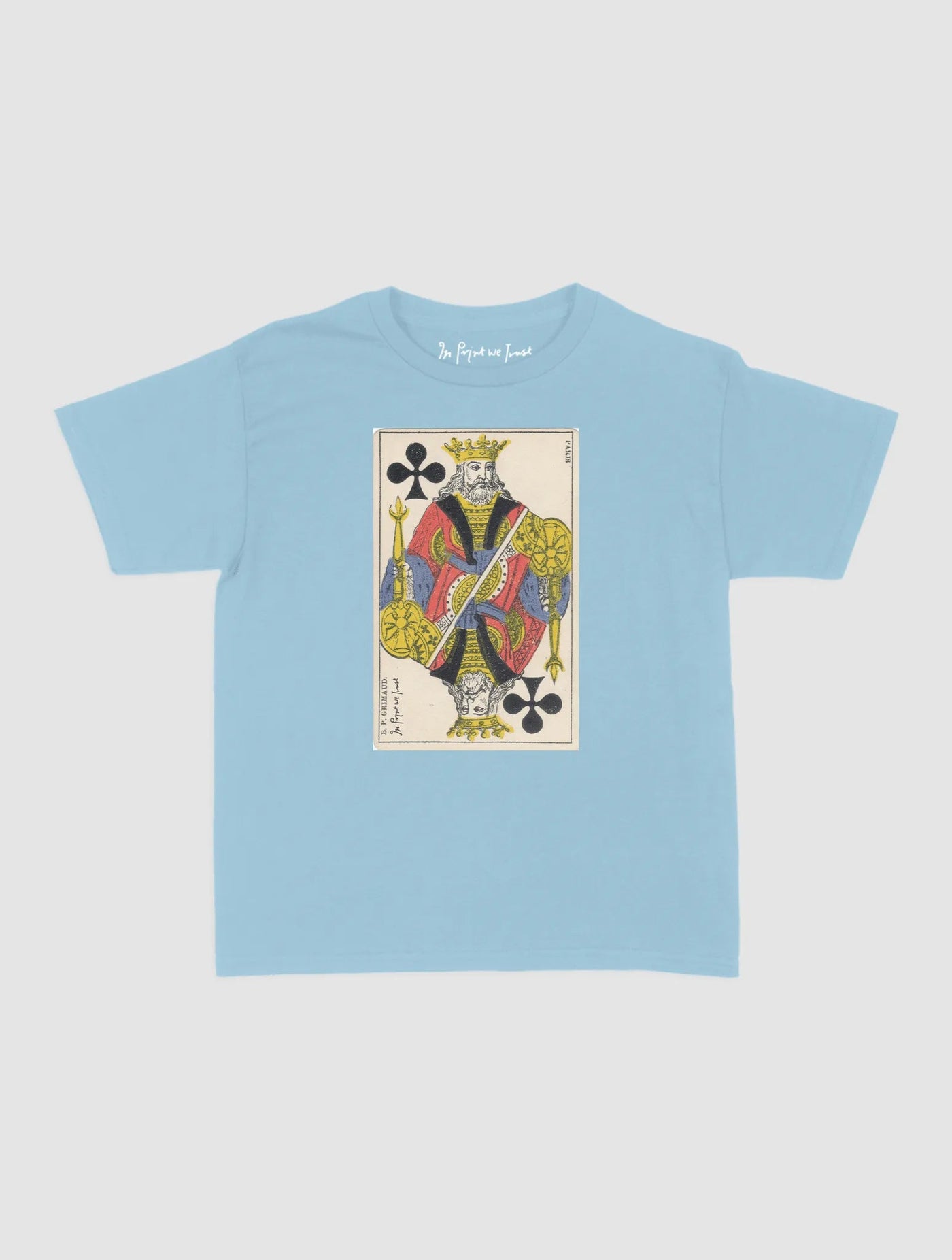 king of clubs baby tee - In Print We Trust