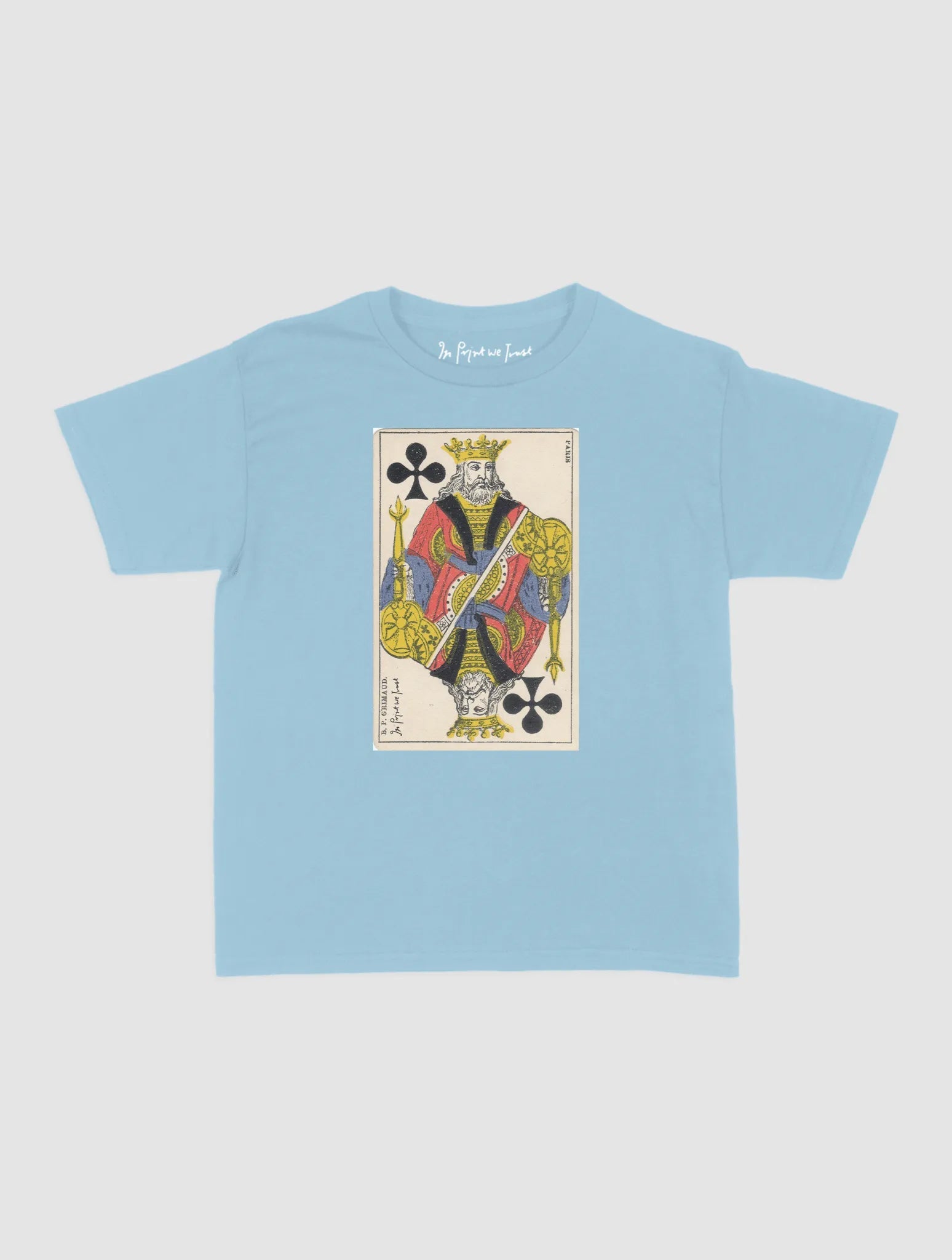king of clubs baby tee - In Print We Trust