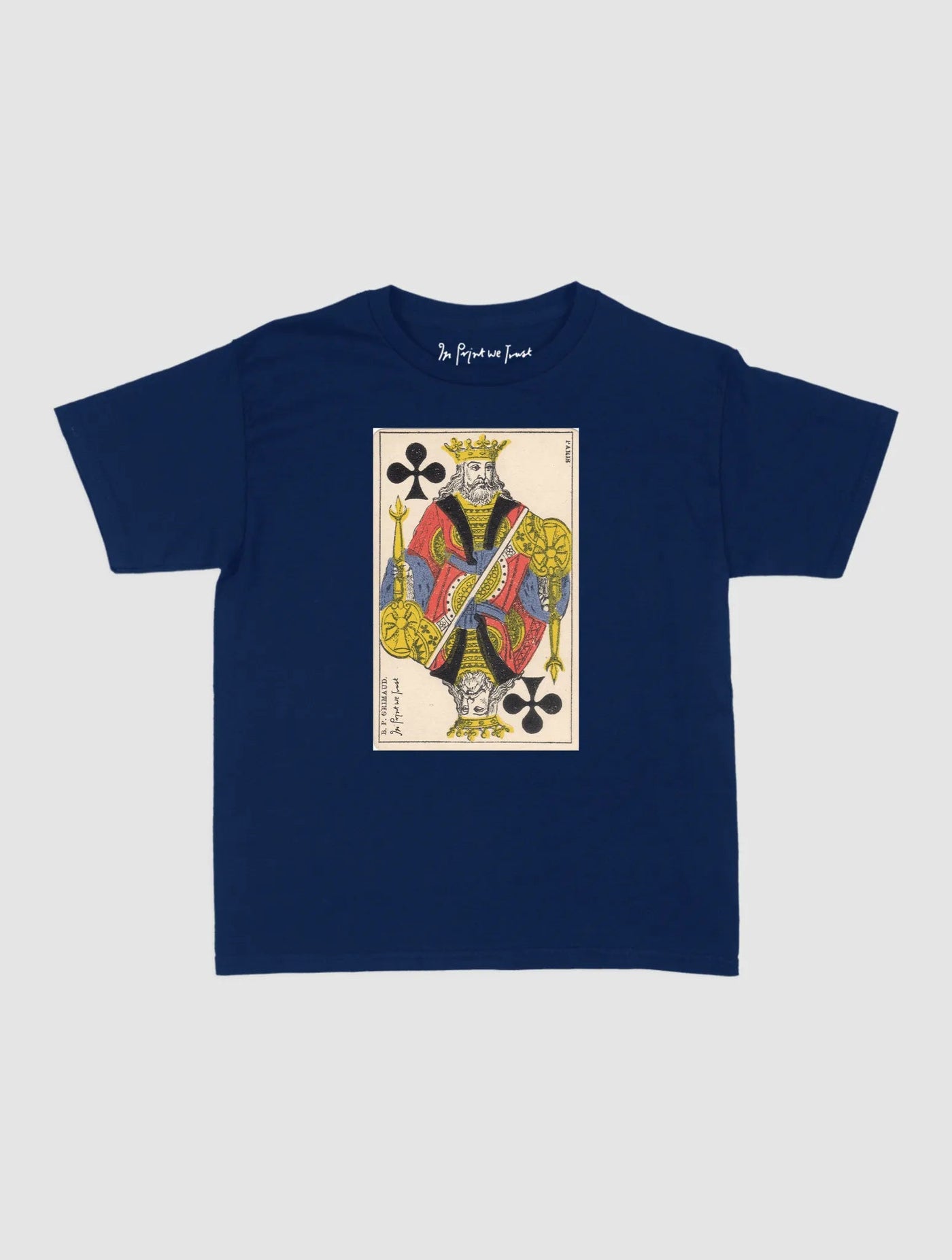 king of clubs baby tee - In Print We Trust