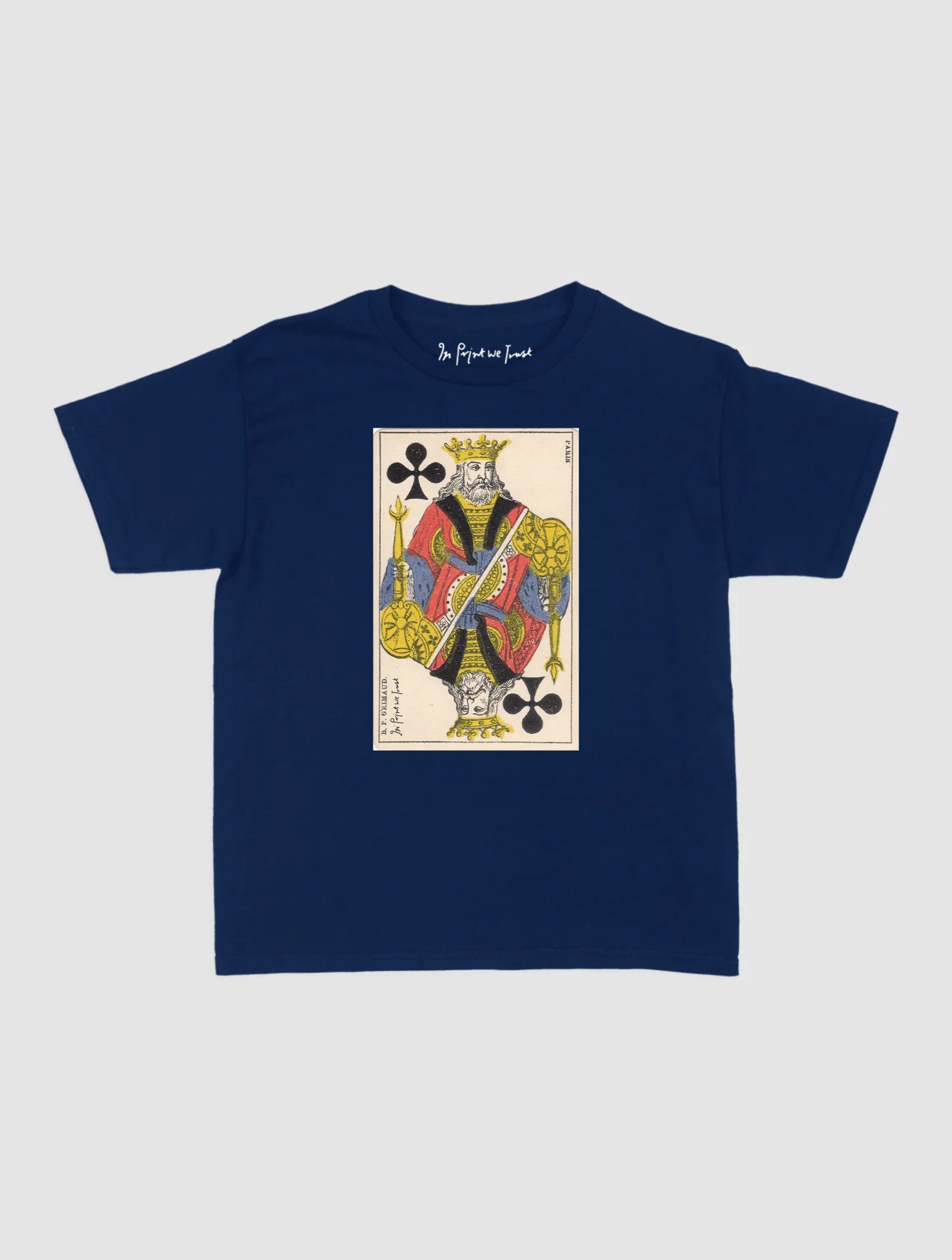 king of clubs baby tee - In Print We Trust