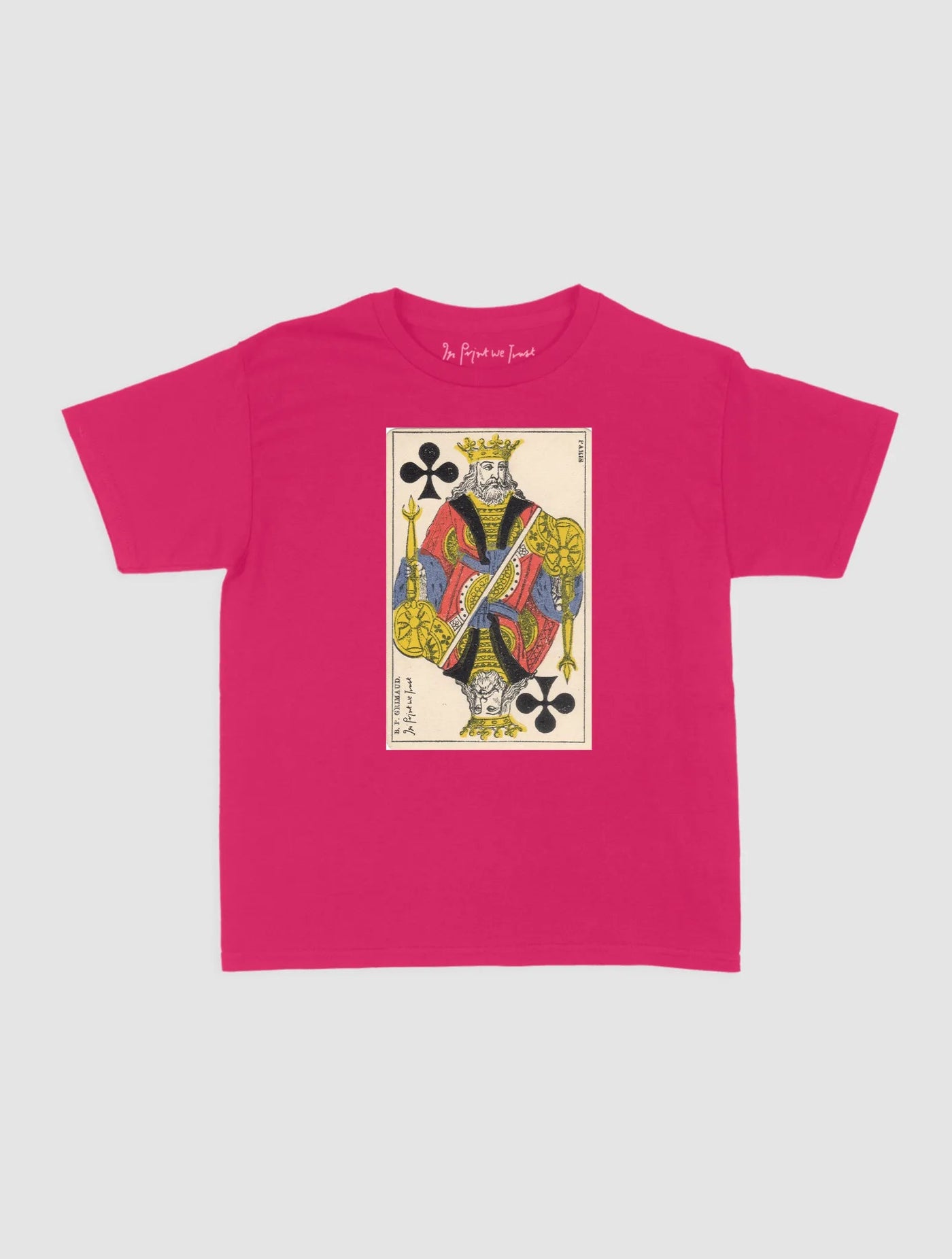 king of clubs baby tee - In Print We Trust