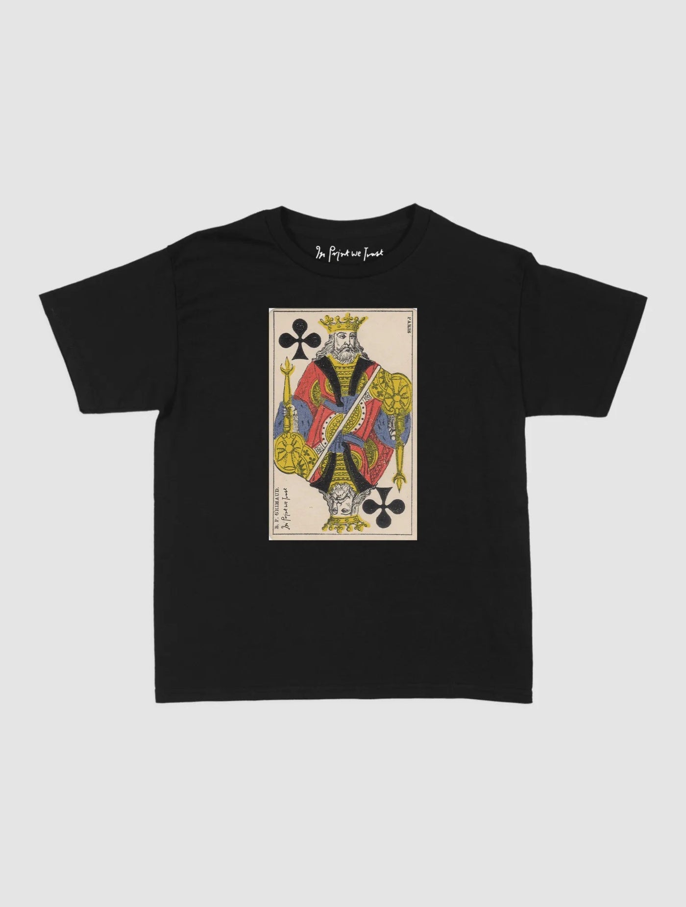 king of clubs baby tee - In Print We Trust