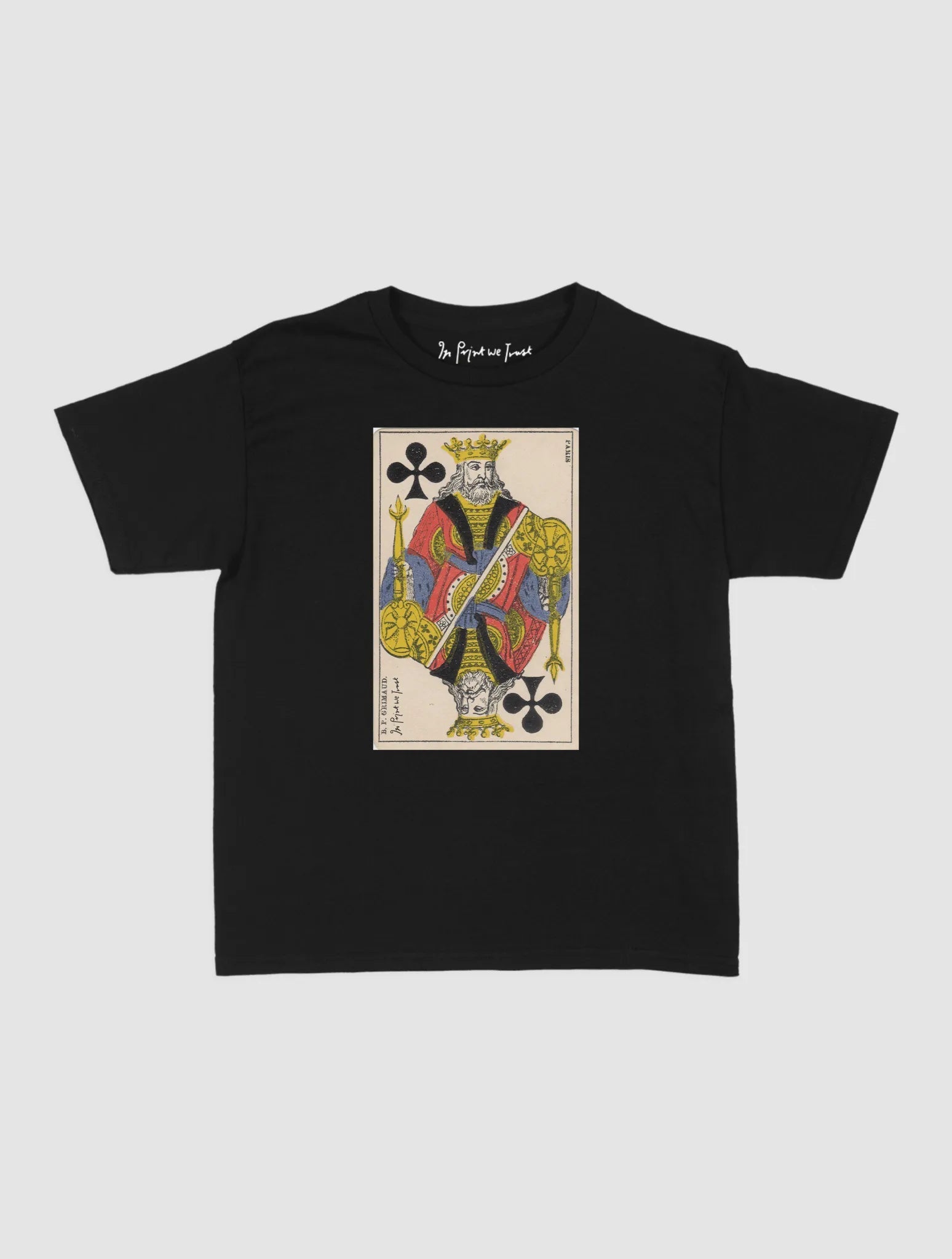 king of clubs baby tee - In Print We Trust