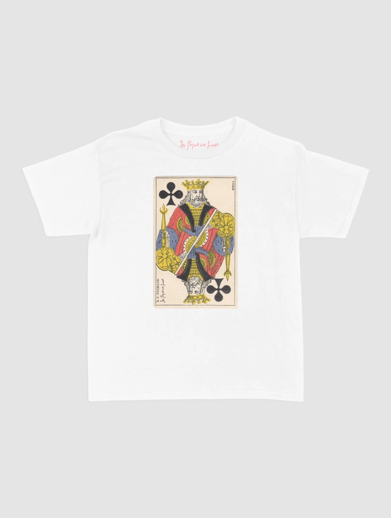 king of clubs baby tee - In Print We Trust