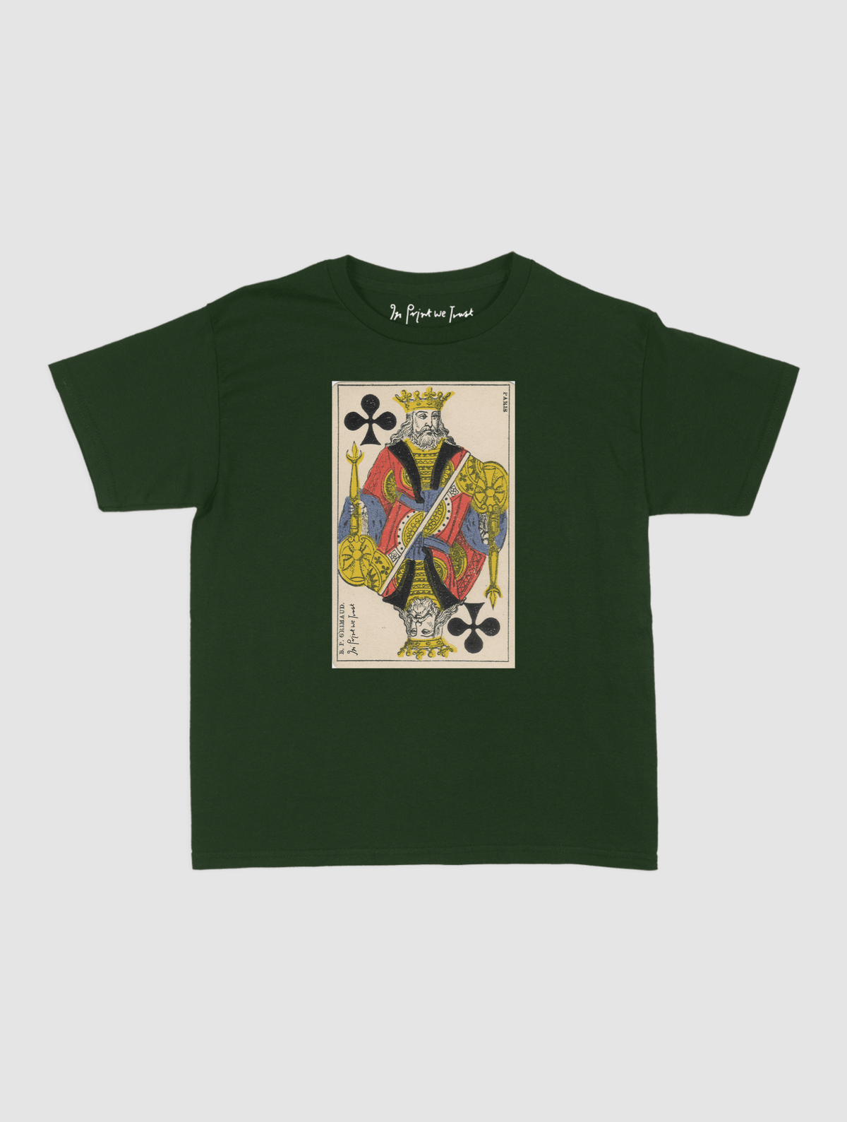 king of clubs baby tee - In Print We Trust