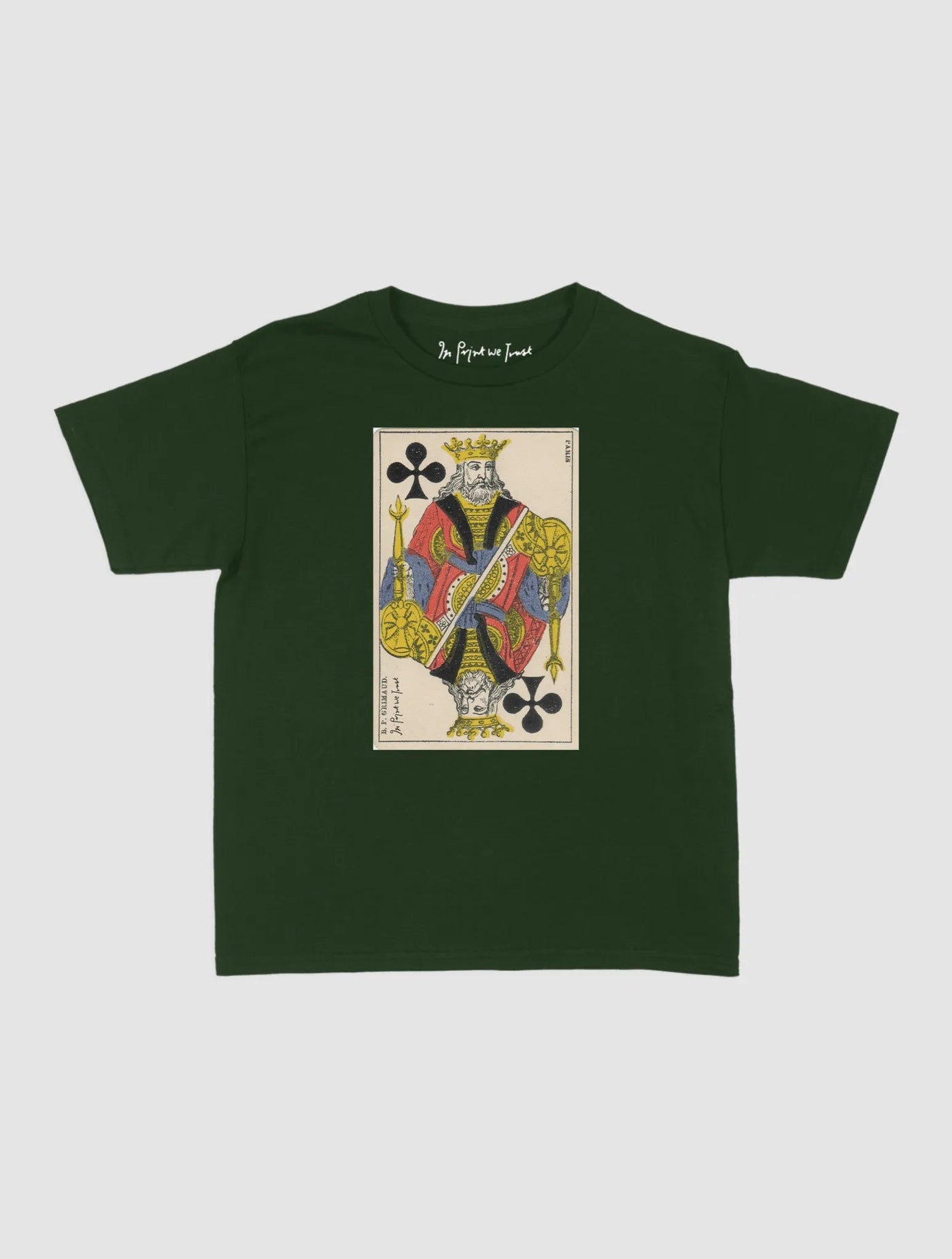 king of clubs baby tee - In Print We Trust