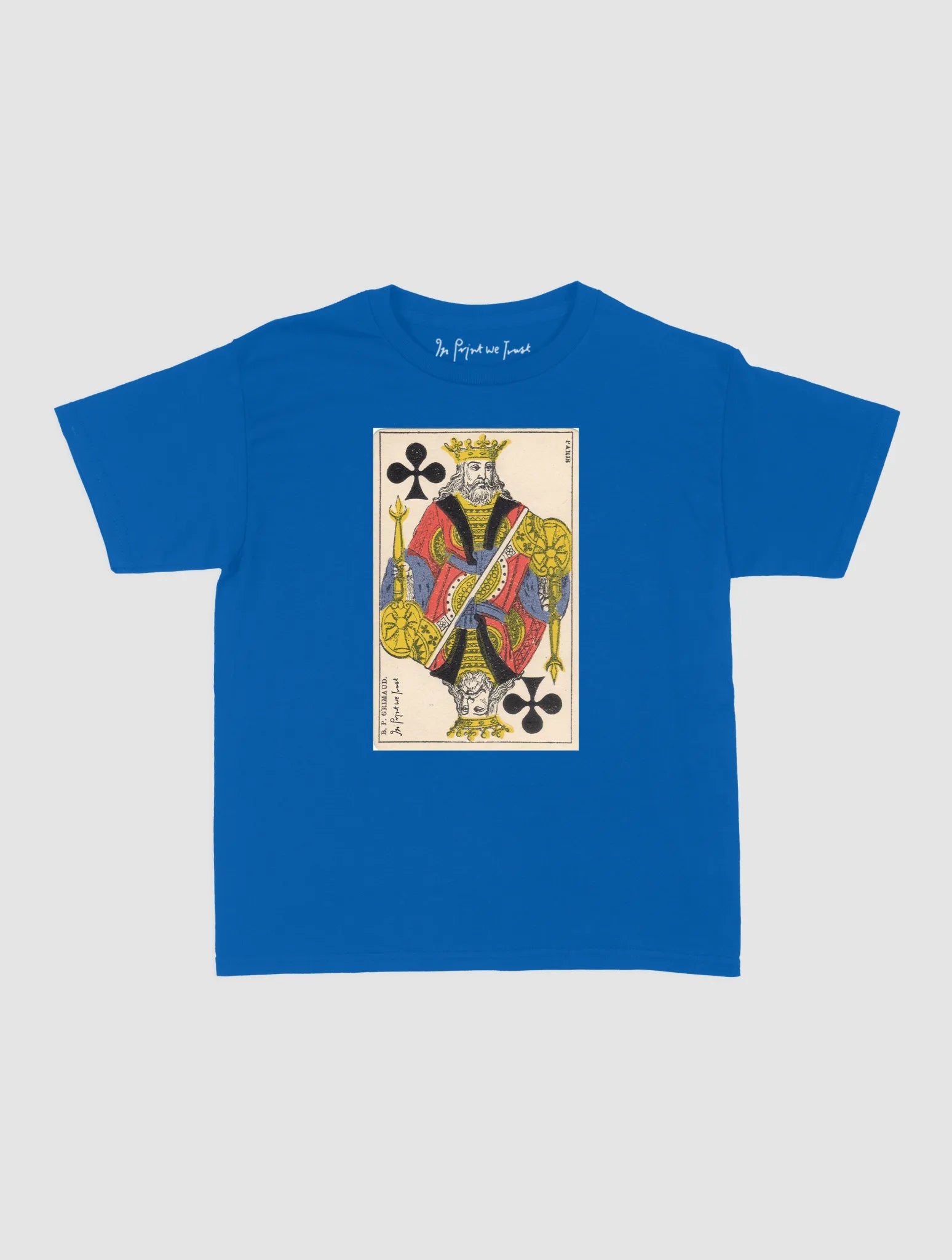 king of clubs baby tee - In Print We Trust