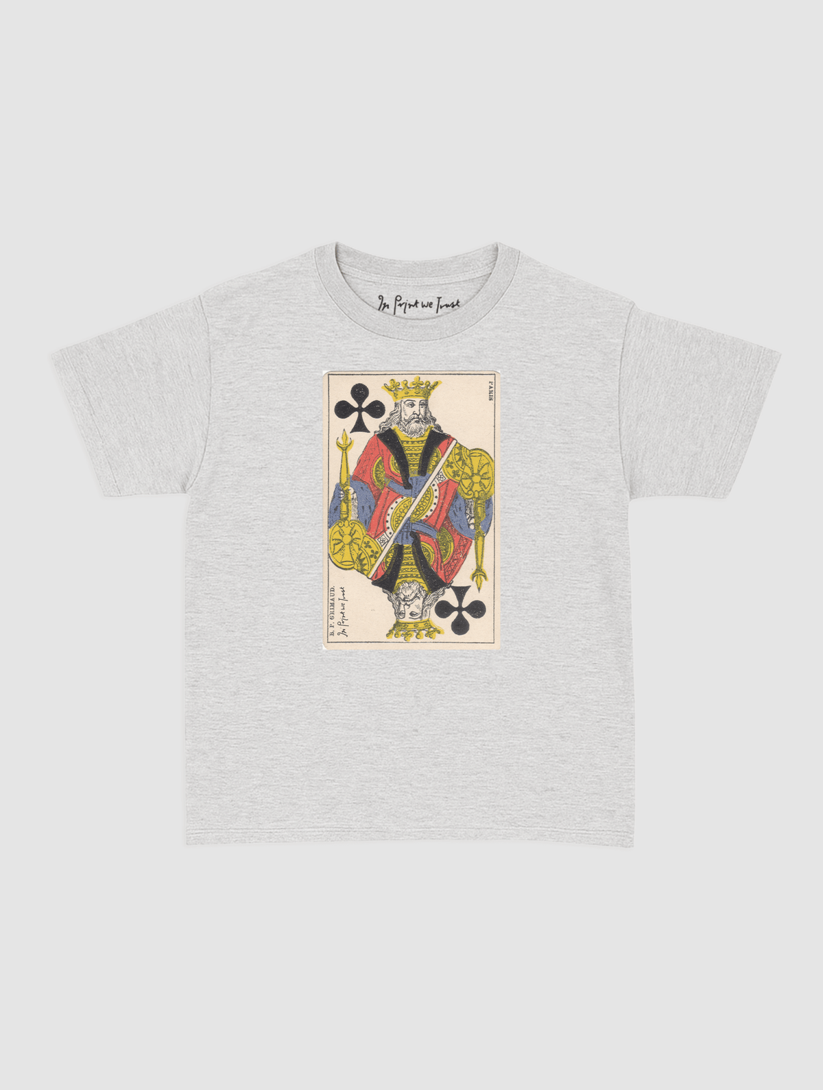 king of clubs baby tee - In Print We Trust