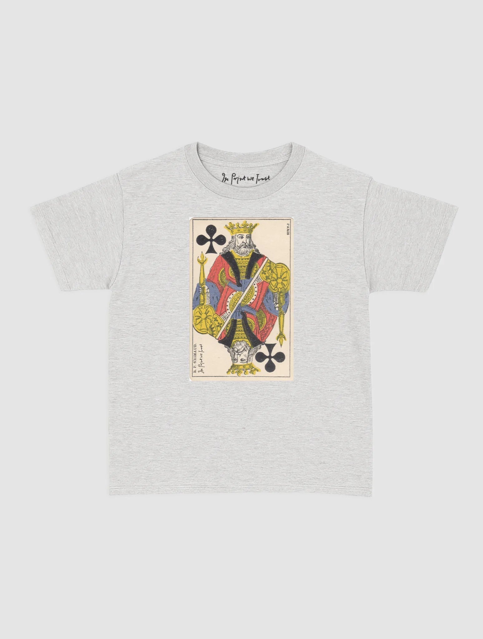 king of clubs baby tee - In Print We Trust
