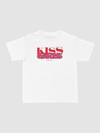kiss girls baby tee - In Print We Trust