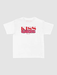 kiss girls baby tee - In Print We Trust