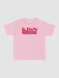 kiss girls baby tee - In Print We Trust