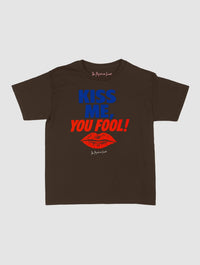 kiss me you fool baby tee - In Print We Trust