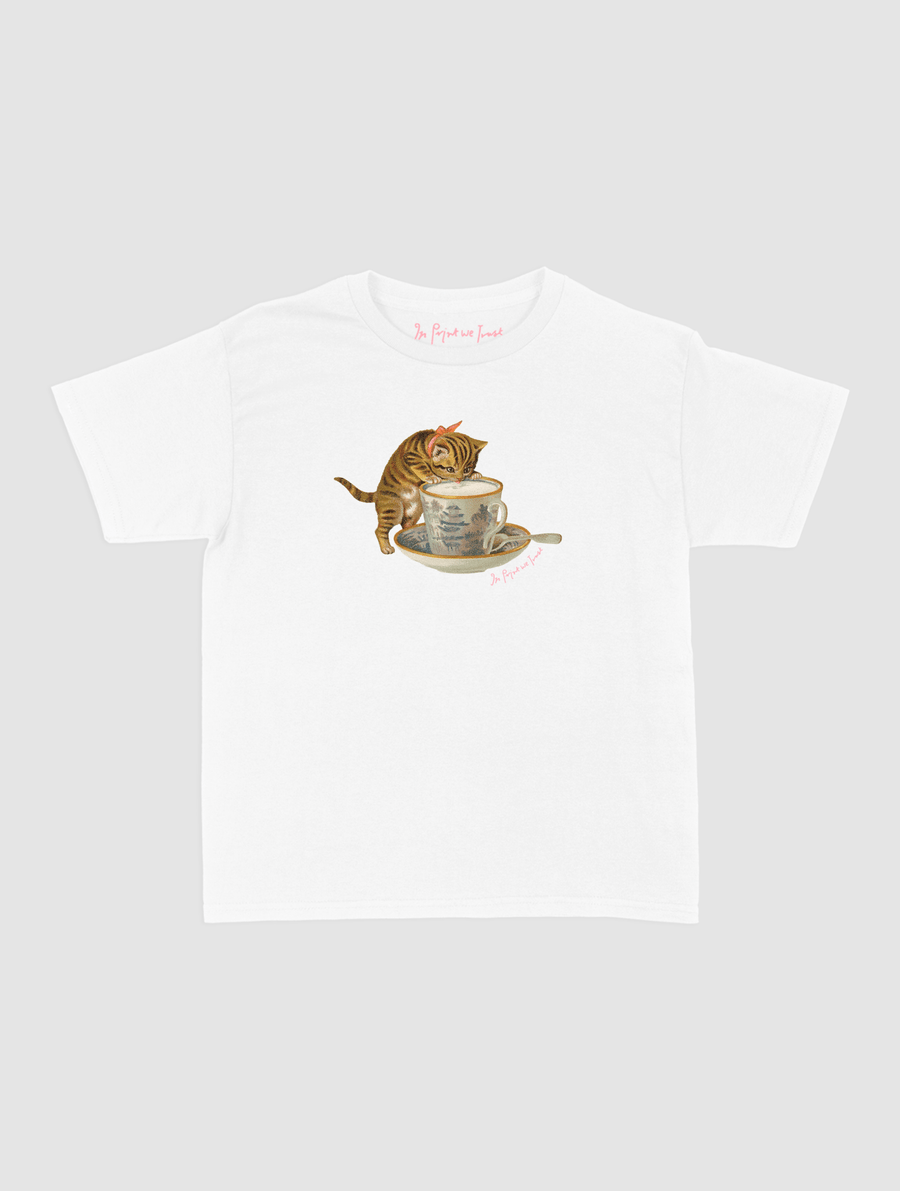 kitten baby tee - In Print We Trust