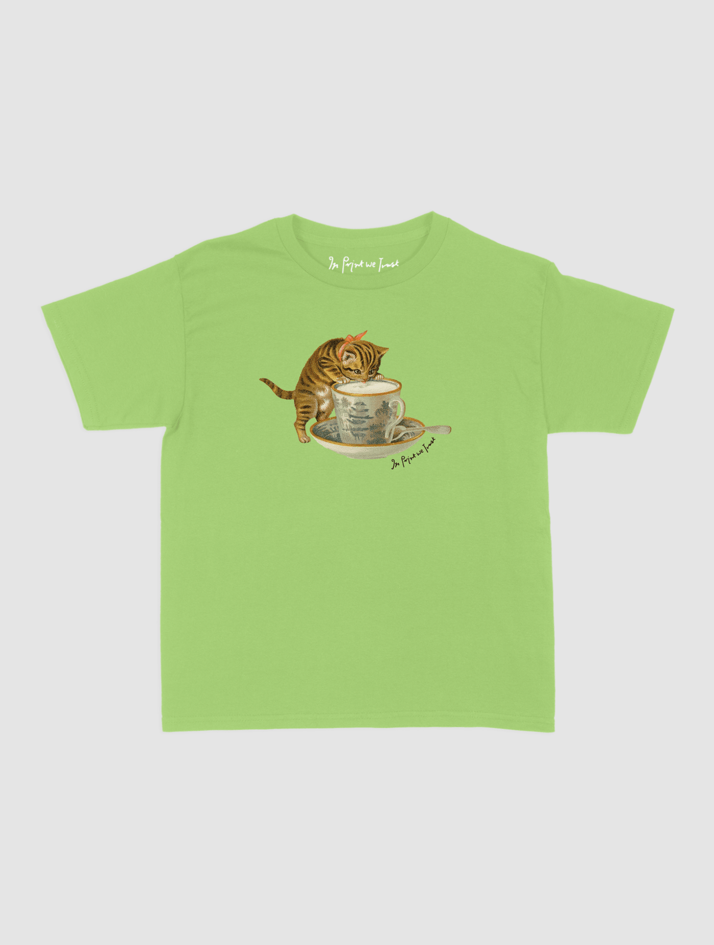 kitten baby tee - In Print We Trust