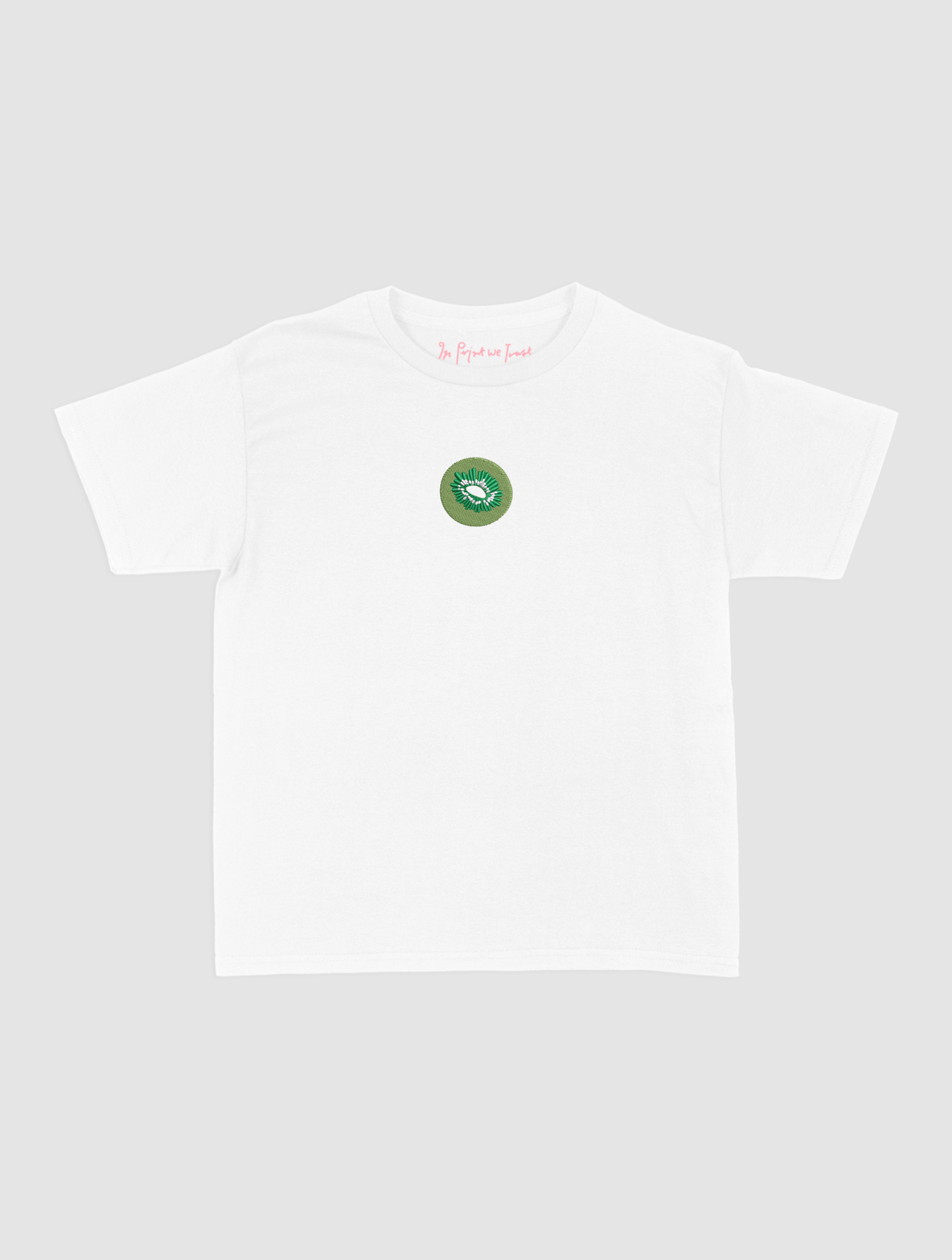 kiwi embroidered baby tee - In Print We Trust