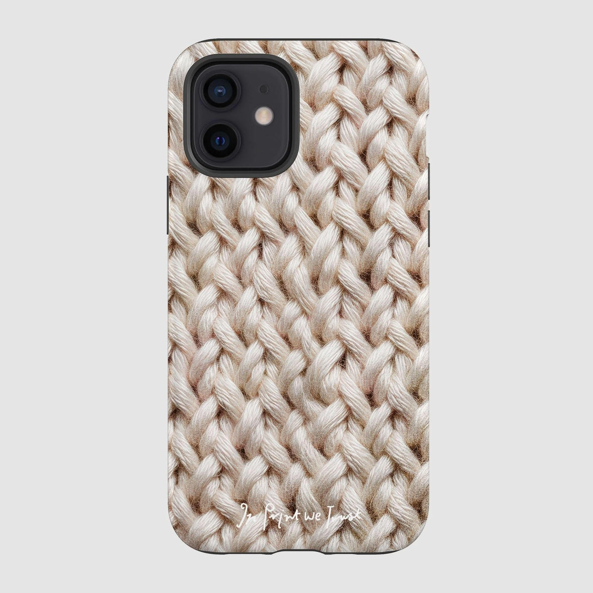 knit tough iPhone case - In Print We Trust