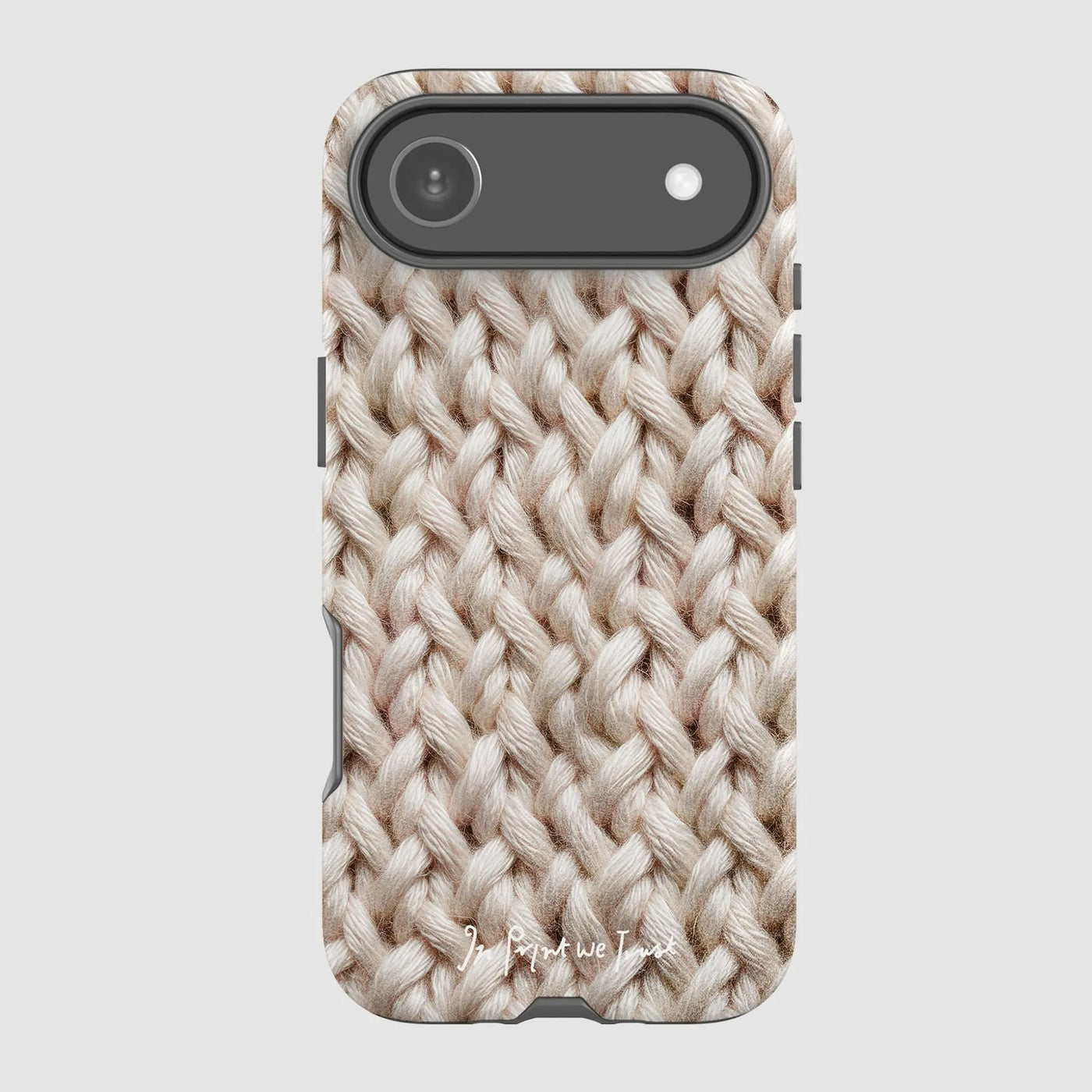 knit tough iPhone case - In Print We Trust