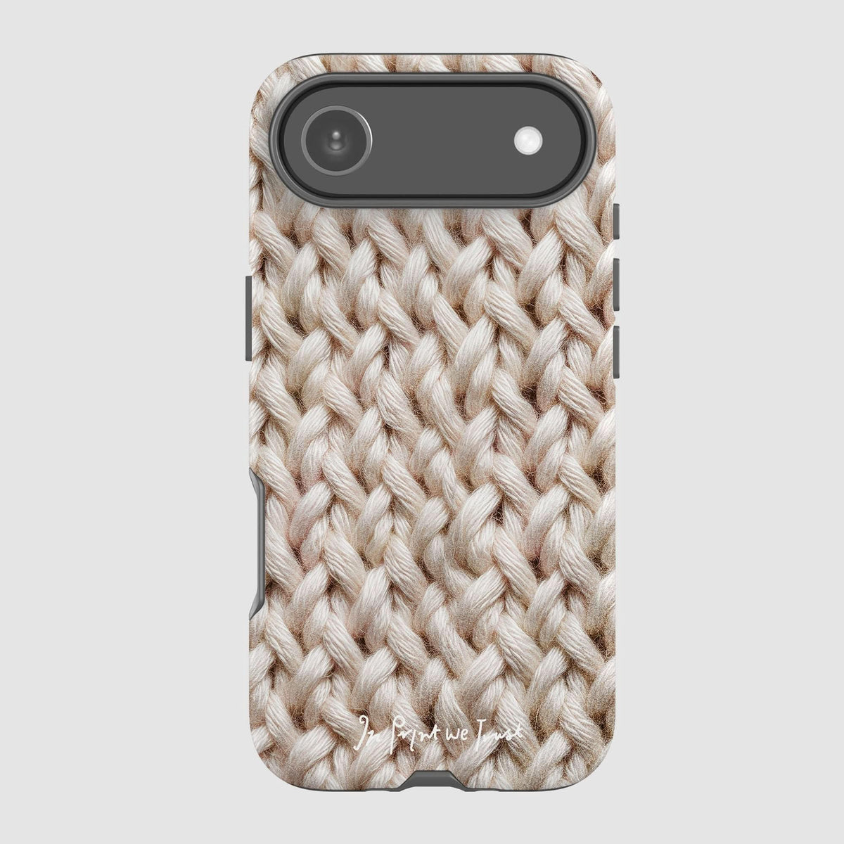 knit tough iPhone case - In Print We Trust