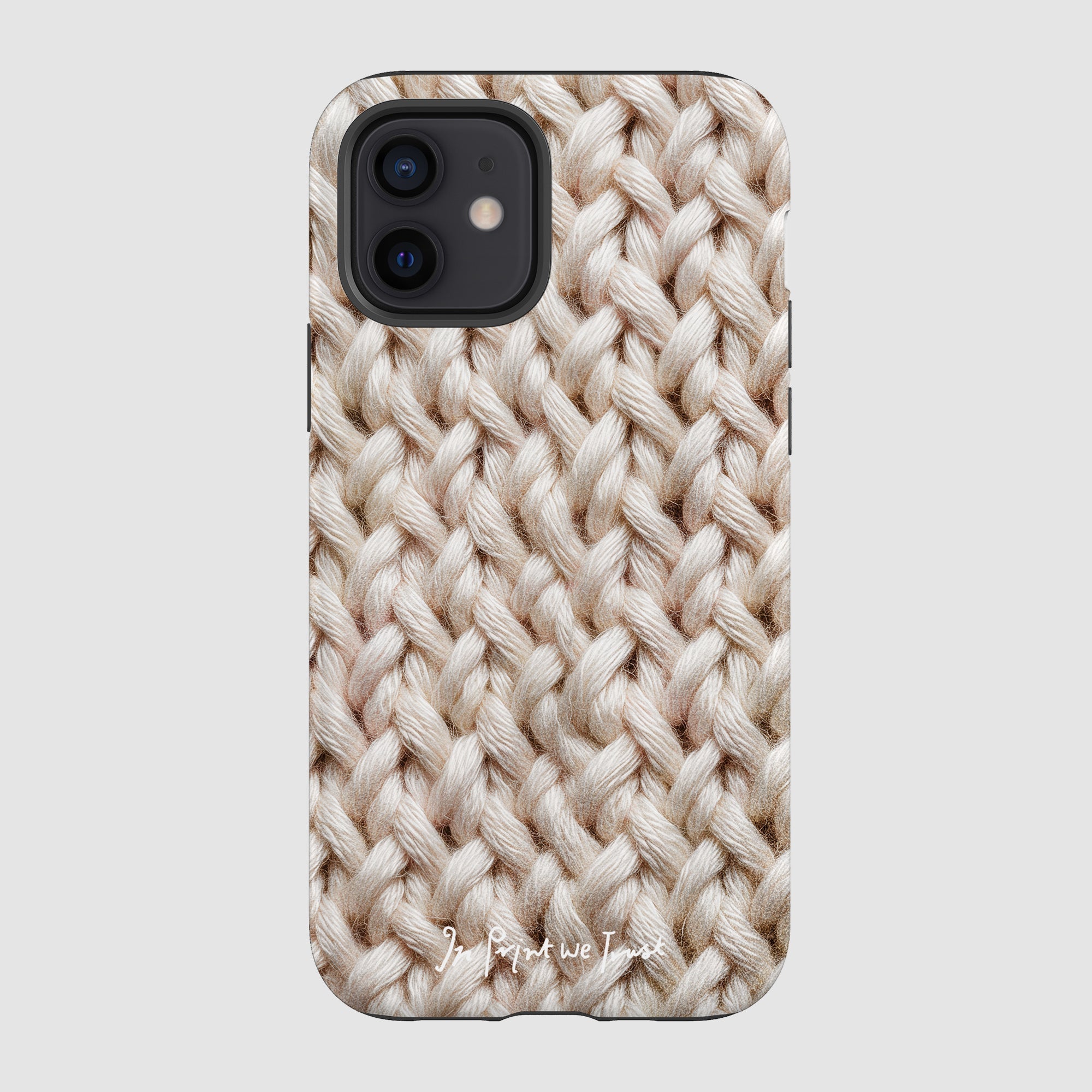 knit tough iPhone case - In Print We Trust