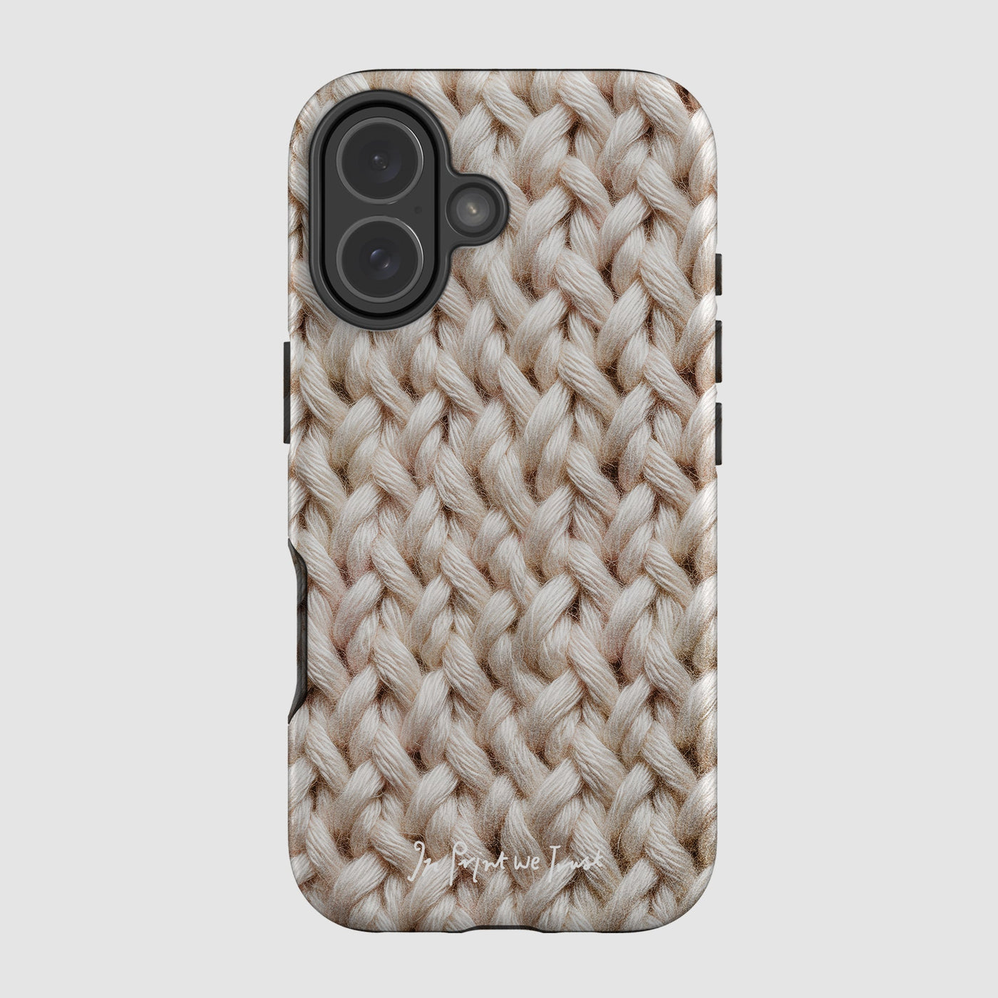 knit tough iPhone case - In Print We Trust