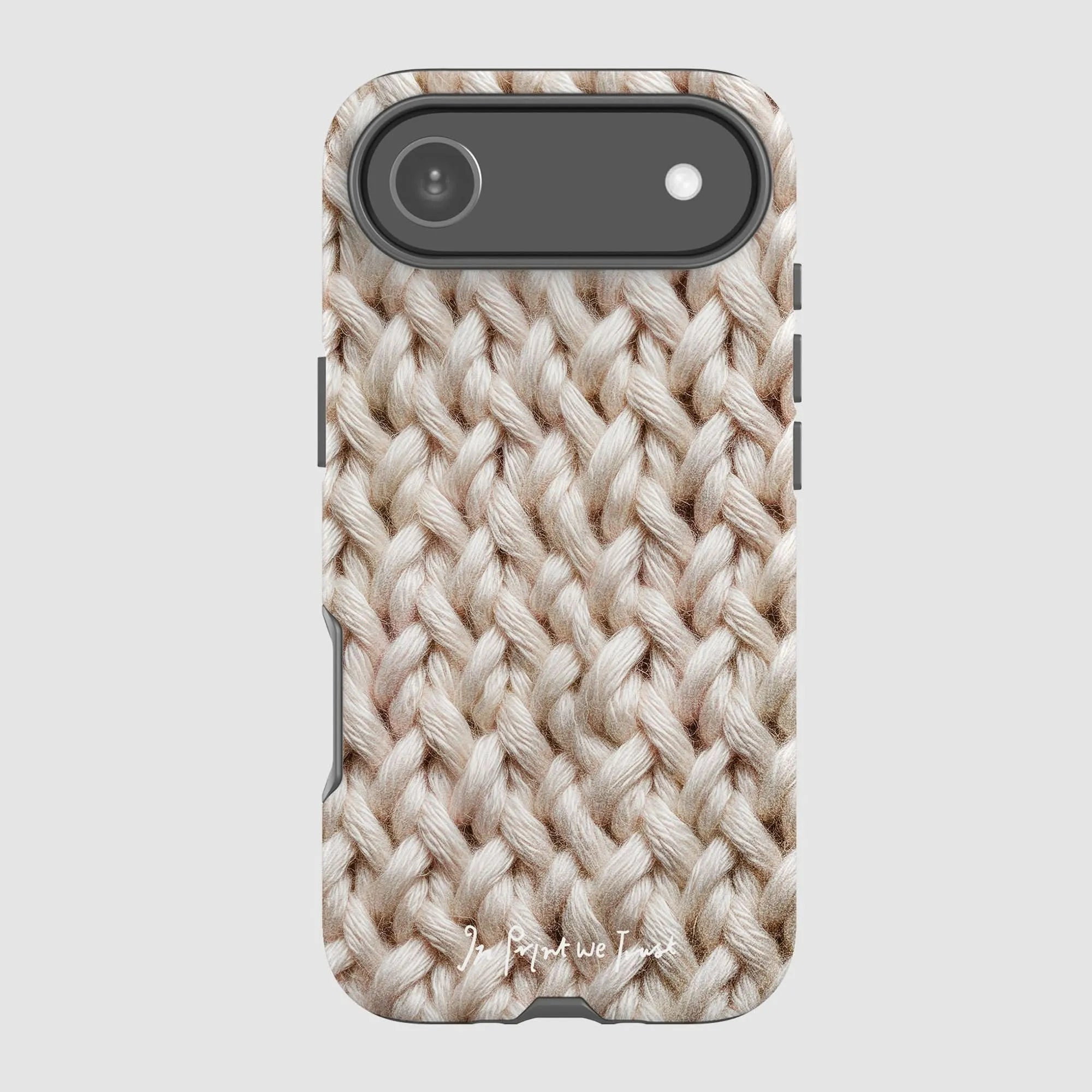 knit tough iPhone case - In Print We Trust