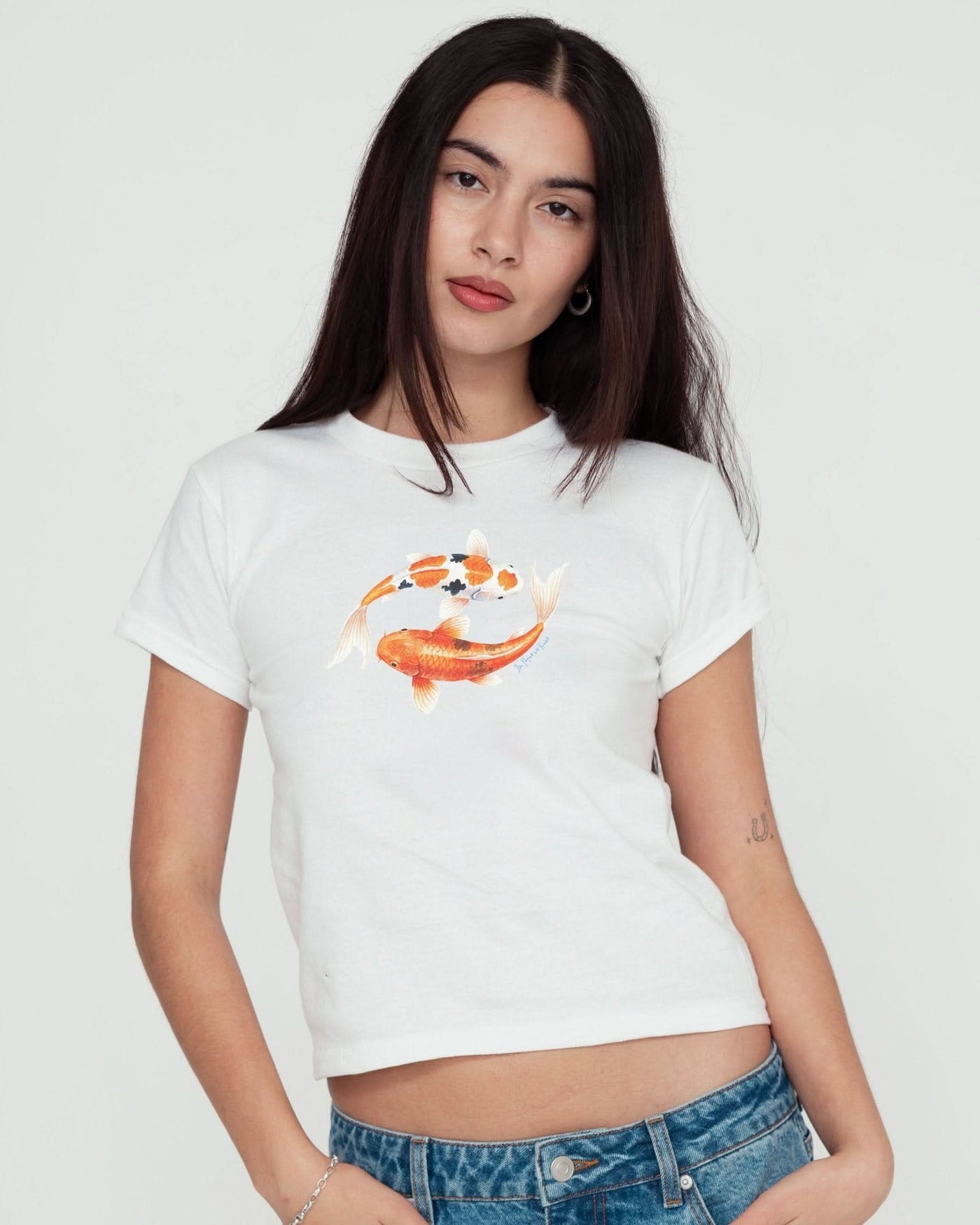 koi fish baby tee - In Print We Trust