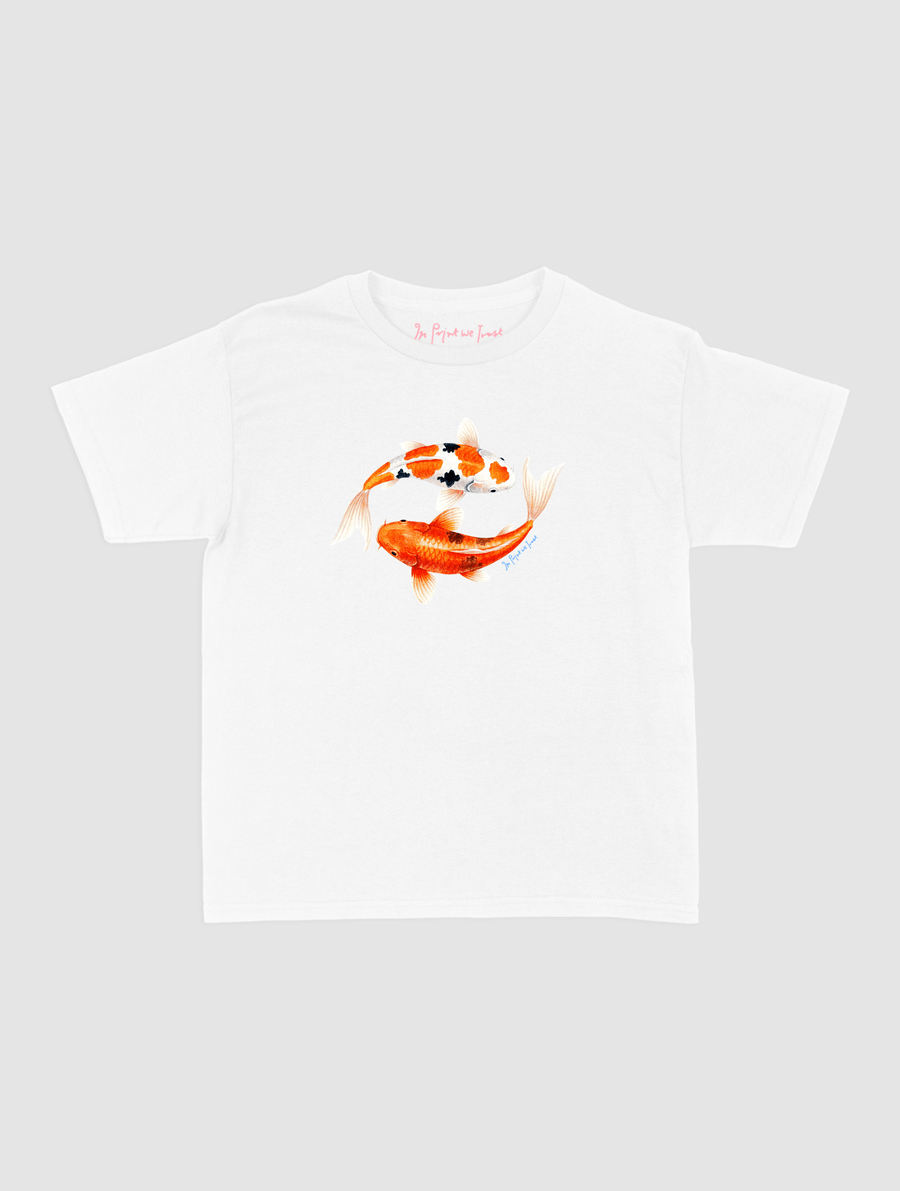 koi fish baby tee - In Print We Trust