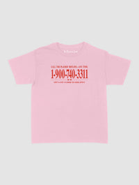 late night call baby tee - In Print We Trust