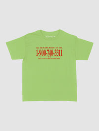 late night call baby tee - In Print We Trust