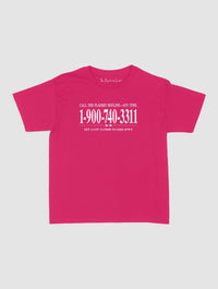 late night call baby tee - In Print We Trust