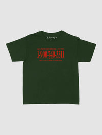 late night call baby tee - In Print We Trust