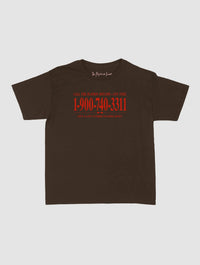 late night call baby tee - In Print We Trust