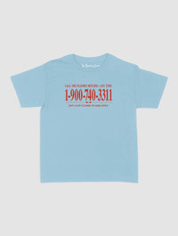 late night call baby tee - In Print We Trust