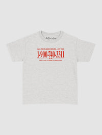 late night call baby tee - In Print We Trust