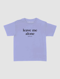 leave me alone baby tee - In Print We Trust