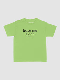 leave me alone baby tee - In Print We Trust