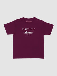leave me alone baby tee - In Print We Trust